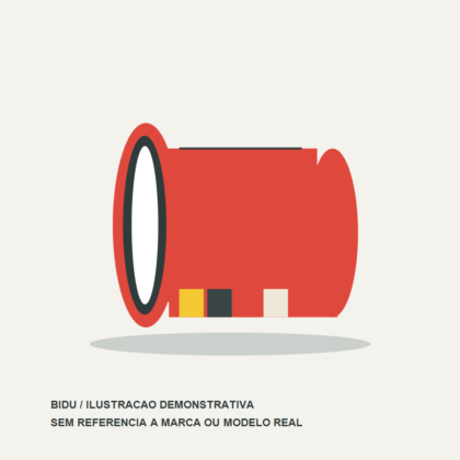 Ilustração demonstrativa Bidu: refletivo